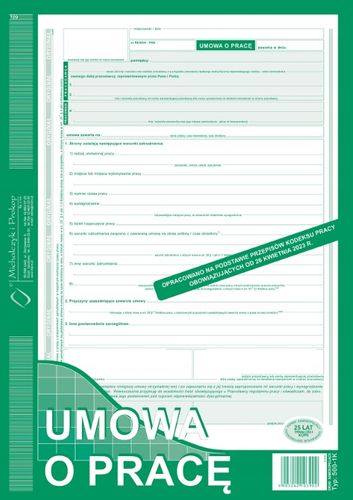 umowa o pracę a4 nowa 500-1k na Arena.pl