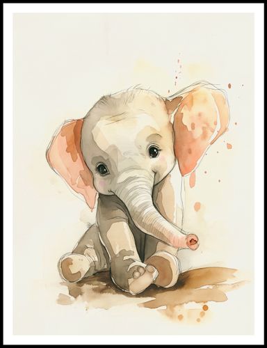 Plakat 75x100cm Siwy Słonik na Arena.pl