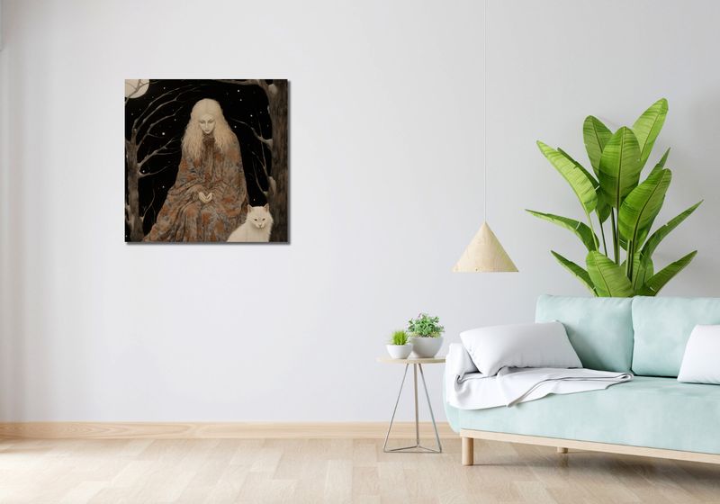 Obraz 70x70cm Stróżka Leśna zdjęcie 2