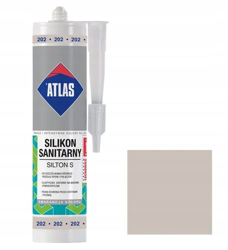 ATLAS SILIKON SANITARNY SILTON S POPIELATY 202 280ml na Arena.pl