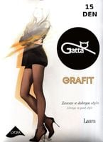 Rajstopy Gatta 15 den Lycra 5-XL Grafit