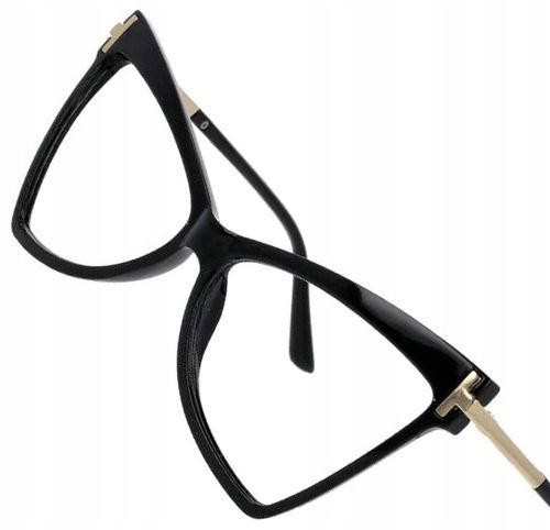 Kocie Okulary Cat zerówki Kobiece retro czarne  O46 na Arena.pl