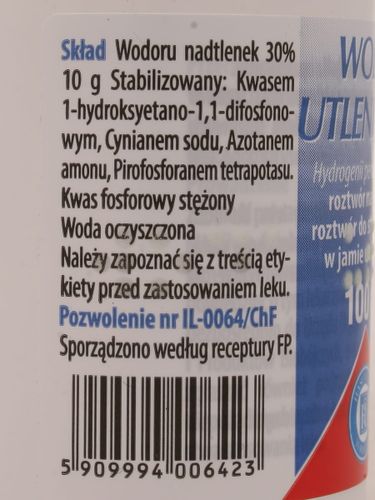 Woda utleniona 3% - Hasco-lek - 100 g na Arena.pl