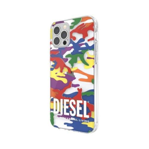 diesel clear case pride camo aopiphone 12 pro max multikolor/colorful na Arena.pl