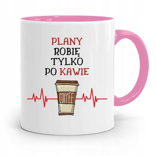 Kubek Różowy Architekta Robię Tylko Po Kawie Z Nadrukiem Ze Zdjęciem na Arena.pl