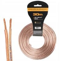 KABEL PRZEWÓD GŁOŚNIKOWY DWUŻYŁOWY CAR HI-FI AUDIO 2 x 1,5mm CCA HQ 30 M