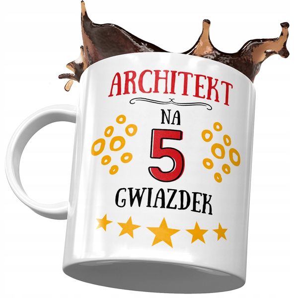 Dla Architekta Kubek Na Urodziny Na Prezent Z Nadrukiem Ze Zdjęciem zdjęcie 1