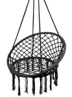 Fotel Wiszący Ogrodowy Huśtawka Bocianie Gniazdo Dark Gray