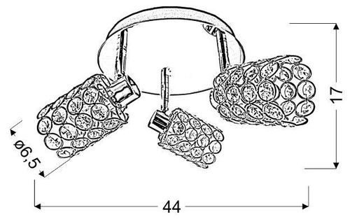 York plafon 3x40W G9 chrom na Arena.pl