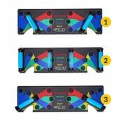 DESKA UCHWYTY DO POMPEK ĆWICZEŃ PLATFORMA PUSH UP BOARD WIELOFUNKCYJNA SIŁA