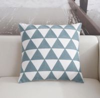 Poszewka na poduszkę we wzory geometryczne Trójkąty 45x45cm