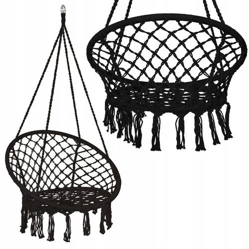 FOTEL WISZĄCY HUŚTAWKA OGRODOWA BOCIANIE GNIAZDO BOHO DO DOMU OGRODU 120CM na Arena.pl