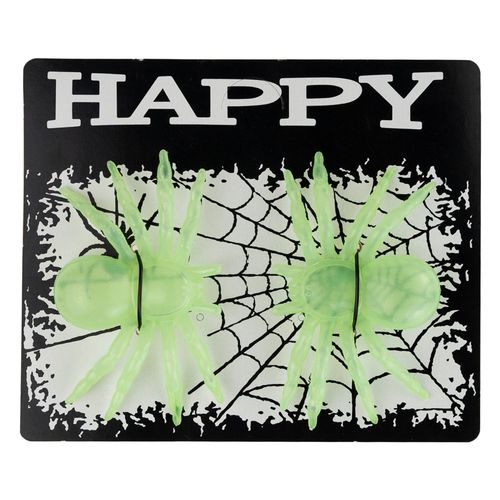 PAJĄKI HALLOWEEN SZTUCZNE 2SZT ŚWIECĄCE W CIEMNOŚCI FLUORESCENCYJNE na Arena.pl