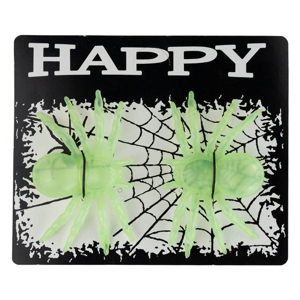 PAJĄKI HALLOWEEN SZTUCZNE 2SZT ŚWIECĄCE W CIEMNOŚCI FLUORESCENCYJNE zdjęcie 9