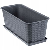 DONICZKA BALKONOWA SKRZYNKA PODSTAWKA GRAFIT 40cm