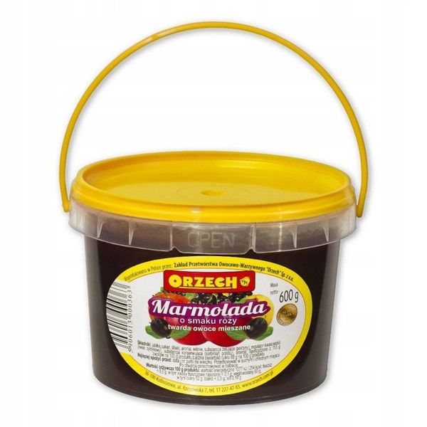 Orzech marmolada twarda róża wiaderko 600g zdjęcie 1