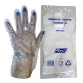 rękawice foliowe hdpe jednorazowe m 100szt