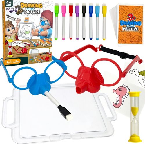 WOOPIE Gra Kalambury "Narysuj i Zgadnij Obrazek" Malowanie Nosem na Arena.pl