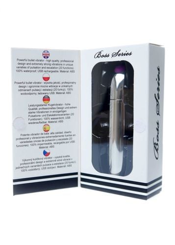 stymulator rechargeable powerful bullet vibrator usb 20 functions   silver na Arena.pl