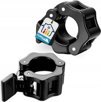2X SOLIDNE ZACISKI ZAPIĘCIA HANTLI SZTANGI SIŁOWNIA TRENING ZATRZASK 30mm