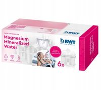 WKŁAD FILTR BWT DO DZBANKÓW MINERALIZOWANA MAGNEZEM MIĘKKA WODA 6 SZTUK