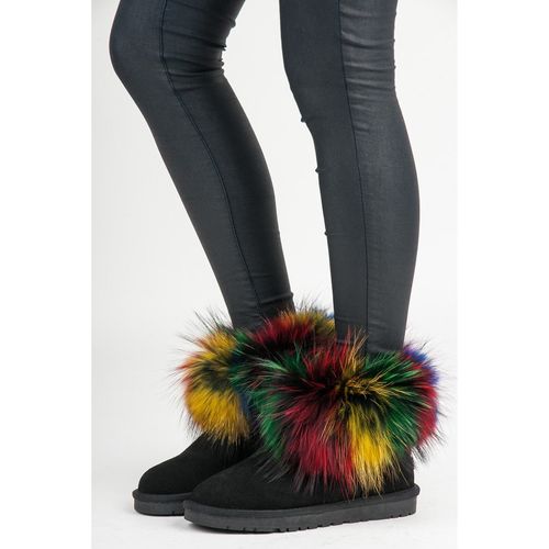 Skórzane mukluki multicolor r.37 na Arena.pl