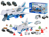 TRANSPORTER SAMOLOT + 6 AUT POLICJA BOK/PRZÓD