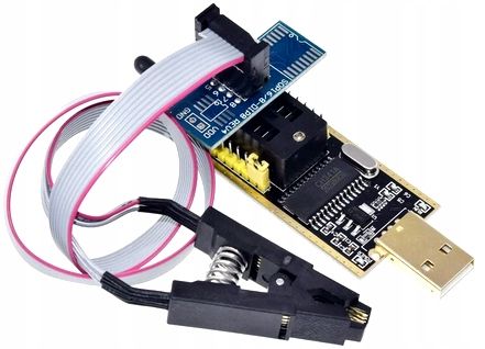 Programator CH341 USB EEPROM SOIC8 SOP8 duży zestaw zdjęcie 2