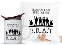 Zestaw Poduszka + Kubek Prezent Brata Braciszka Z Nadrukiem Ze Zdjęciem