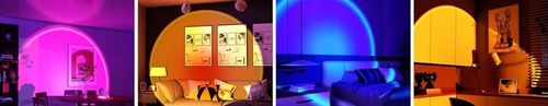 LAMPKA LED SUNSET RGB ZACHÓD SŁOŃCA PILOT PREZENT do sypialni salonu pokoju na Arena.pl