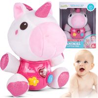 Jednorożec Pluszowy Interaktywny Konik ze Światłem i Muzyką