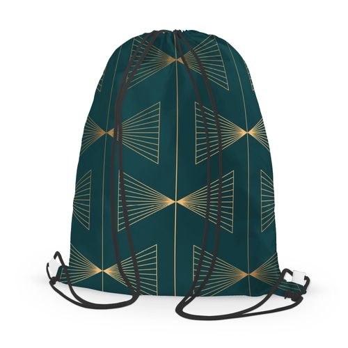 WORKO-PLECAK z Twoim imieniem Zielona geometria II 094 na Arena.pl