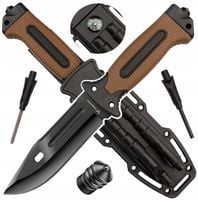 HASTAA NÓŻ TAKTYCZNY WOJSKOWY MYŚLIWSKI KRZESIWO OSTRZAŁKA KOMPAS