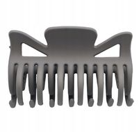 Spinka klamra plastikowa matowa duża 8cm szary