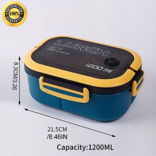 LUNCHBOX LUNCH BOX ŚNIADANIÓWKA POJEMNIK PUDEŁKO BOX Z PRZEGRÓDKAMI 1200ML na Arena.pl