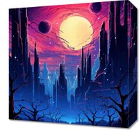Obraz 40x40cm Gwieździste Miasto