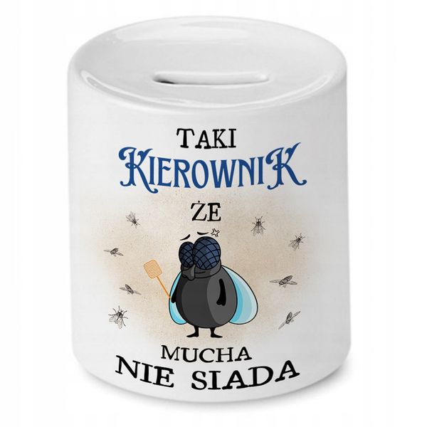 Skarbonka Dla Kierownika Na Urodziny Na Prezent Z Nadrukiem Ze Zdjęciem zdjęcie 1