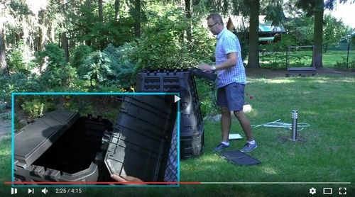 KOMPOSTOWNIK ECOSMART 1000L CZARNY Nowy Model na Arena.pl