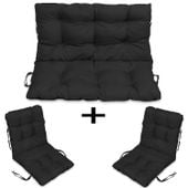 Poduszki na meble RATTAN 120x60x50 zestaw 2+1 czar