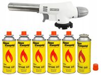 Gaz Palnik Gazowy Ceramiczny Opalarka Kartusz 6szt