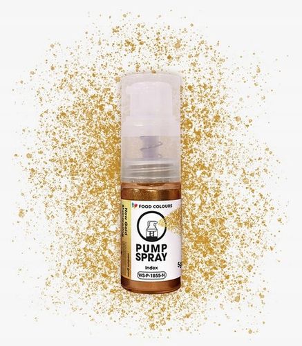 BARWNIK SPOŻYWCZY PYŁEK PERŁOWY Z POMPKĄ Shimmering Gold Złoto 5g na Arena.pl