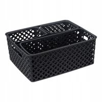 ZESTAW PLASTIKOWYCH KOSZYCZKÓW DO PRZECHOWYWANIA FOLK zestaw x4 szt.