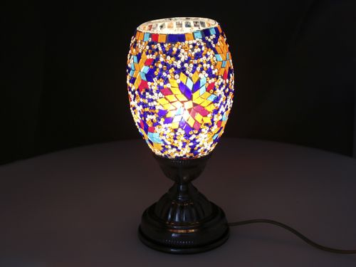 Lampa stołowa - klosz pojedynczy, wielokolorowy na Arena.pl