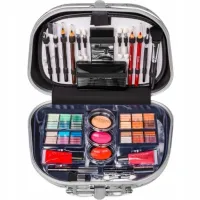 KUFEREK Z KOSMETYKAMI KUFER MAKIJAŻ PALETA ZESTAW