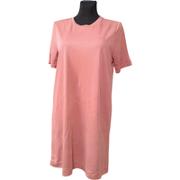 Sukienka Przed Kolano Casual Różowa M Modna Wygodna na Lato Stylowa