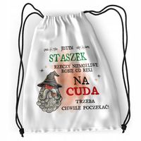 Plecak Dla Staszka Sportowy Szkolny Worek Torba Z Nadrukiem Ze Zdjęciem