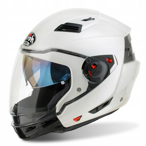 Kask Motocyklowy Z Wypinaną Szczęką Airoh Executive White Gloss Roz. XL na Arena.pl