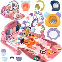 MATA EDUKACYJNA INTERAKTYWNA Z PIANINKIEM GRZECHOTKI GRYZAKI DLA NIEMOWLĄT