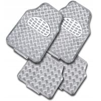 DYWANIKI SAMOCHODOWE ALU ALUMINIOWE CHROM KOMPLET UNIWERSALNE CHROMOWANE