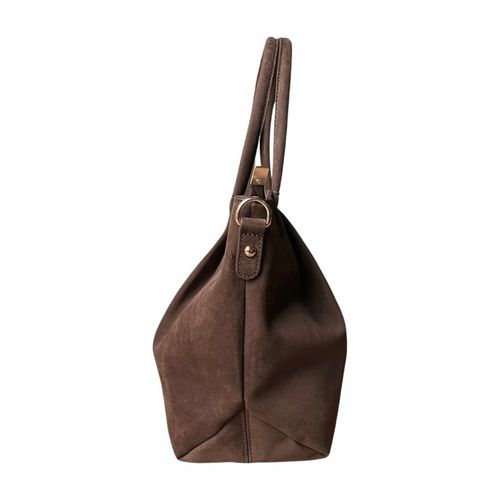 Flora&Co czekoladowa torebka shopper brązowy torebka ciemny brąz A4 na Arena.pl